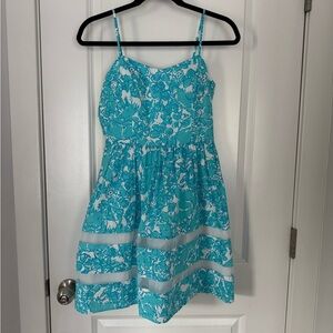Lily Pulitzer Floral Blue Dress